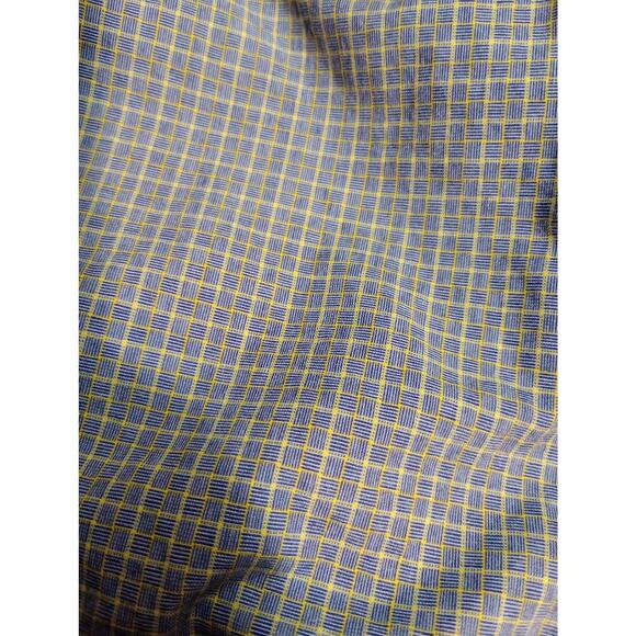 Structure Shirt Mens Large Blue Gray Check Button Down Long Sleeve Casual 90s - Picture 7 of 8